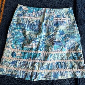 Vintage Lily Pulitzer Fresh Catch Print (Size 2)